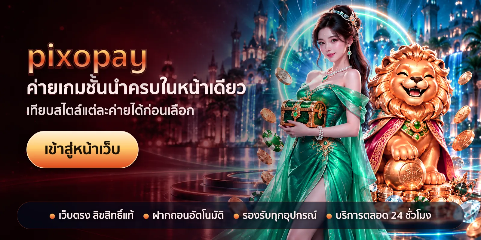 ภาพหัวเรื่องของ pixopay ชุดที่ 2 — ค่ายเกมชั้นนำครบในหน้าเดียว